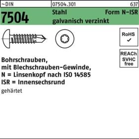 Bohrschraube DIN 7504 ISR N 6,3x32-T30 Stahl galv.verz. 500St.