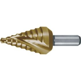 RUKO Stufenbohrer HSS-TiN spiralgenutet mit Kreuzanschliff kurz Ø 4 - 20 mm - 101062T