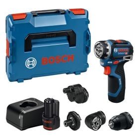 Bosch Schrauber GSR 12V-32 FC / 2x GBA 12V 2.0Ah inkl. diverse Aufsätze in L-BOXX - 06019N7101