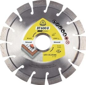 KLINGSPOR Diamanttrennscheibe DT 600 U Supra D.230mm Bohr.22,23mm 9mm 20mm - 322634