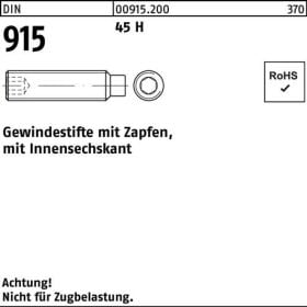 Gewindestift DIN 915 Zapfen/Innen-6kt M4x 25 45 H 500 Stück