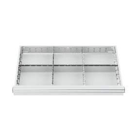 WS24 Schubladeneinteilung Metalleinteilung BLH 200-300 mm Innenmaß 800 x 450 mm - WS24-100315