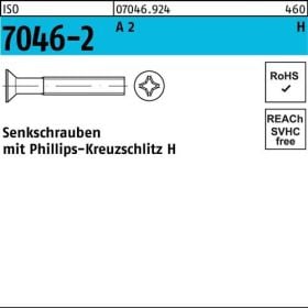 Senkschraube ISO 7046-2 PH M8x 12-H A 2 100 Stück
