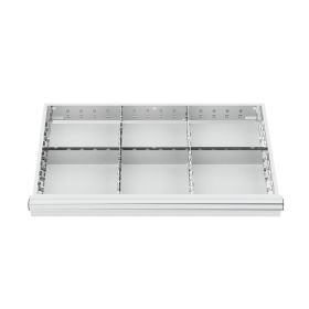 WS24 Schubladeneinteilung Metalleinteilung BLH 100/125 mm Innenmaß 800 x 450 mm - WS24-100303