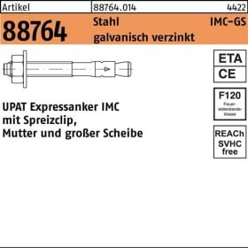 Expressanker R 88764 IMC 16/140/260 GS Stahl galv.verz. 10 Stück UPAT