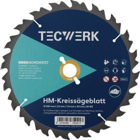 Tischkreissägeblatt AD 500mm Z.36 WZ Schnitt-B.3,8mm TECWERK