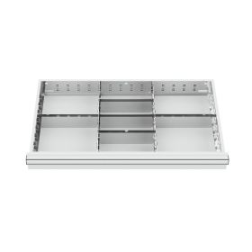 WS24 Schubladeneinteilung Metalleinteilung BLH 100/125 mm Innenmaß 800 x 450 mm - WS24-100302
