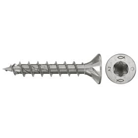 fischer Spanplattenschraube PowerFast FPF II CTF 4,0 x 35 A2 210 Senkkopf Innenst. TX Vollgew. Edelstahl A2 - 577786