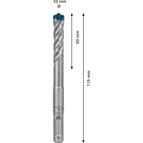 Bosch Expert SDS plus-7X Hammerbohrer 10 x 50 x 115 mm - 2608900096