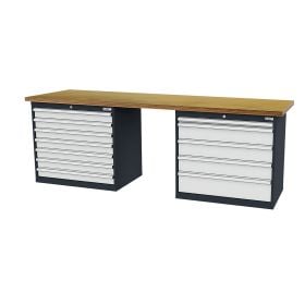 WS24 Reihenwerkbank B x T x H 2.500 x 600 x 860 mm - WS24-100280