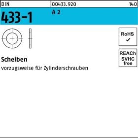 Scheibe DIN 433-1 4,3x 8x0,5 A 2 200 Stück