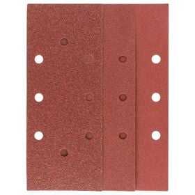 Bosch Schleifblatt-Set für Schwingschleifer K=60/120/180 93 x 230 mm 8 Loch 10-tlg. - 2609256B07
