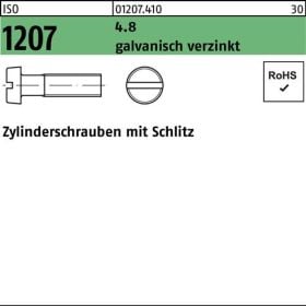 Zylinderschraube ISO 1207 Schlitz M3x 35 4.8 galv.verz. 2000 Stück