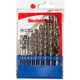 Fischer Metallbohrer-Set HSS-G 1 - 10 mm 10 tlg. - 536603