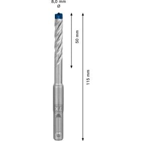 Bosch Expert SDS plus-7X Hammerbohrer 8 x 50 x 115 mm - 2608900087