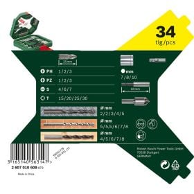 Bosch X-Line Classic Bohrer- und Schrauber-Set 34-teilig - 2607010608