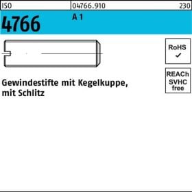 Gewindestift ISO 4766 Kegelkuppe/Schlitz M6x 20 A 1 25 Stück