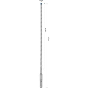 Bosch Expert SDS plus-7X Hammerbohrer 5,5 x 250 x 315 mm - 2608900069
