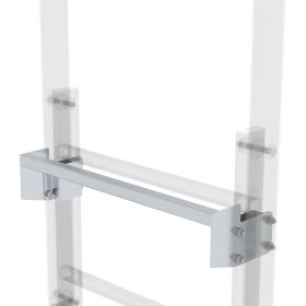 Günzburger Steigtechnik Ausstiegstritt Alu blank 520 mm Spaltmaß 100 mm - 062966