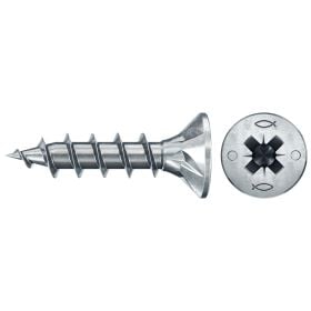 fischer Spanplattenschraube PowerFast FPF II CZF 4,5 x 20 BC 25 Senkkopf Kreuzschlitz PZ Vollgew. - 577929