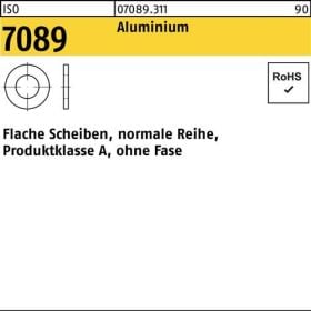 Unterlegscheibe ISO 7089 o.Fase 6 Aluminium 1000 Stück
