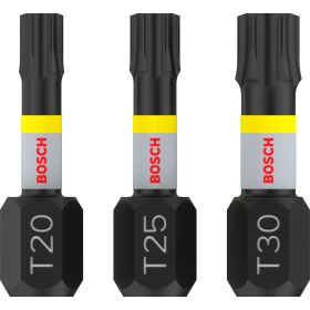 Bosch PRO Torx Impact Bit T20; T25; T30 25 mm 3-tlg. - 2608522479