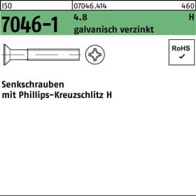 Senkschraube ISO 7046-1 PH M5x25-H 4.8 galv.verz. 1000St.