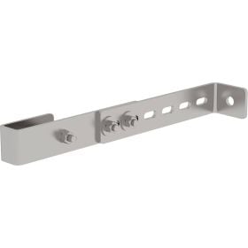 Günzburger Steigtechnik Wandhalter Edelstahl verstellbar 150 - 300 mm für GFK - Leiter - 064019