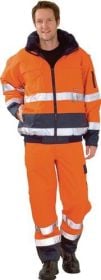 Planam Warnschutz-Comfortjacke Größe XL orange / marine - 2046056