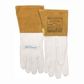 Weldas Schweißerhandschuhe natur / orange EN 388 EN 12477 EN 1149-2 Gr. XL (9,5) - 10-1009-XL
