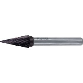 RUKO Hartmetall-Frässtift SKM Ø 16 mm Kopflänge 25 mm Schaft-Ø 6 mm TiCN Verzahnung KVZ 4 - 116039TC