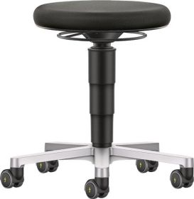 Drehhocker Rl.Stoffpolster schwarz Sitz-H.450-650mm Stoff BIMOS