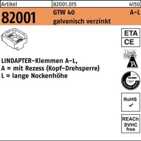 Klemmen R 82001 GTW 40 LM 16/11,0 galv.verz. 1 Stück LINDAPTER
