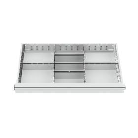 WS24 Schubladeneinteilung Metalleinteilung BLH 150/175 mm Innenmaß 800 x 450 mm - WS24-100308