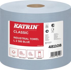ELOS Putztuchrolle Katrin Classic L 2 L190xB220mm ca.mm blau 2-lagig 2 RL/KT - 481108