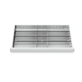 WS24 Schubladeneinteilung Metalleinteilung BLH 100/125 mm Innenmaß 800 x 450 mm - WS24-100299
