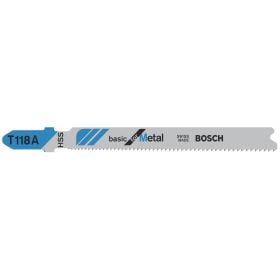 Bosch 3x Stichsägeblatt T 118 A Basic for Metal - 2608631507