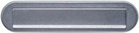 Briefeinwurf VA Edelstahl vibriert ov.77mm 340mm INTERSTEEL