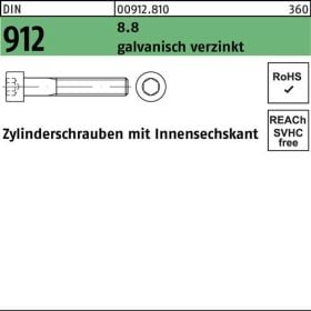 Zylinderschraube DIN 912 Innen-6kt M18x100 8.8 galv.verz. 25St.