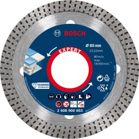 Bosch Expert HardCeramic Diamanttrennscheiben 85 x 22,23 x 1,6 x 7 mm - 2608900653