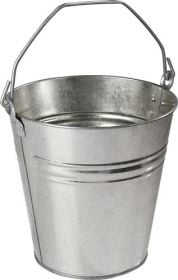Eimer 12,5 l Stahlblech, verzinkt silber - 01OK30