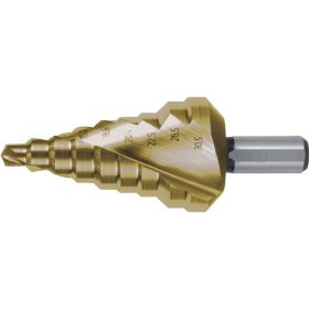 RUKO Stufenbohrer HSS-TiN spiralgenutet mit Kreuzanschliff Ø 6 - 30,5 mm - 101098T
