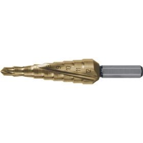 RUKO Stufenbohrer HSS-TiN spiralgenutet mit Kreuzanschliff Ø 4 - 12 mm - 101050-9T