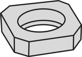 Wendeplatten-Unterlegscheibe ISO SSN 100312:GJ11 Brutto-G.4,22g Farbe Silber