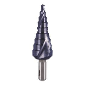 RUKO Stufenbohrer HSS-TiAlN, spiralgenutet mit Kreuzanschliff - 101051F