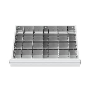 WS24 Schubladeneinteilung Metalleinteilung BLH 75 mm Innenmaß 600 x 450 mm - WS24-100234