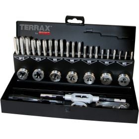 TERRAX by RUKO Gewindeschneidwerkzeug-Satz 31tlg. HSS in Stahlblechkassette - A245013