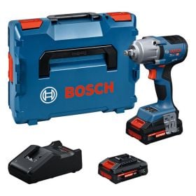 Bosch Akku-Drehschlagschrauber GDS18V-450H / 2x Akku EXBA18V-40 in L-BOXX - 06019K4202