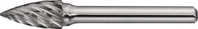 Frässtift SPG INOX D.12mm Kopf-L.25mm Schaft-D.6mm HM Verz.Normal,fein TECWERK