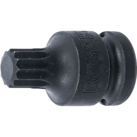 BGS Kraft-Bit-Einsatz Antrieb Innenvierkant 12,5 mm (1/2") Innenvielzahn (für XZN) M14 - 5381-M14